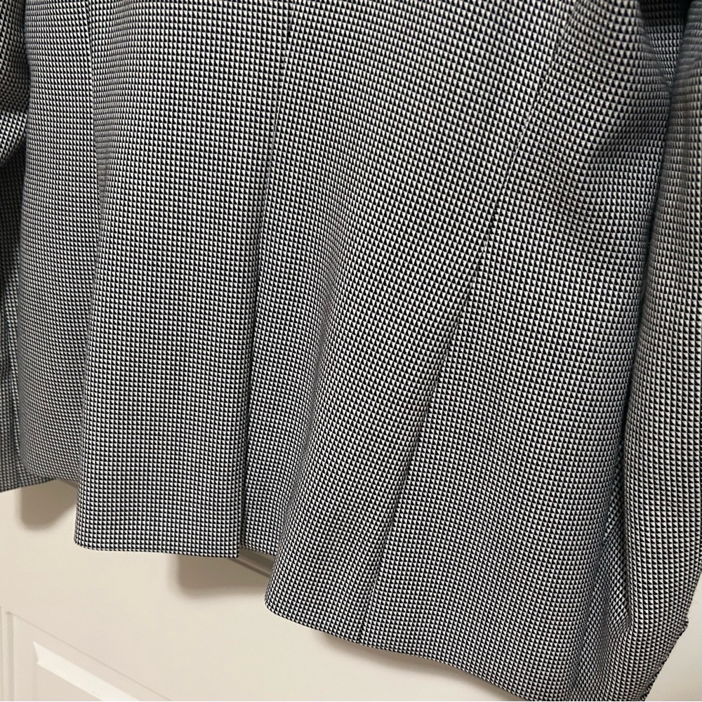CHIC NWT $445 REISS ROMY BLAZER - BLACK / WHITE CHECK - SIZE 6 - Picture 8 of 10